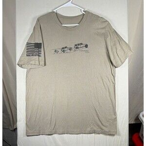 Nine Line Apparel Fishbone Offroad Jeep Evolution 2XL Green Graphic T Shirt Mens